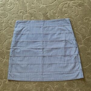 VINEYARD VINES STRIPED SKIRT BLUE WHITE SIZE 10